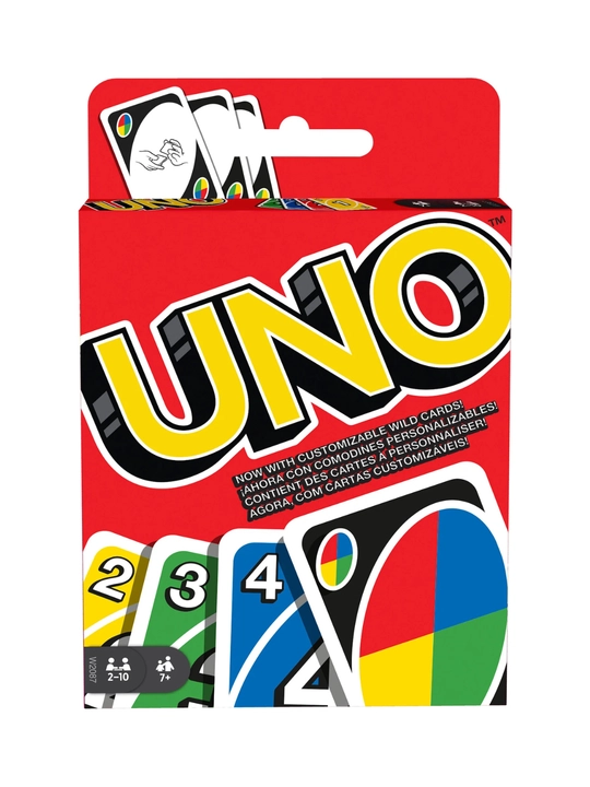 UNO karta o‘yini bolalar va kattalar uchun, oilaviy stol o‘yini, 2–10 o‘yinchi, 7+