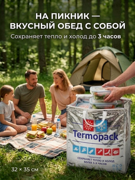 Термо-сумка для продуктов и напитков