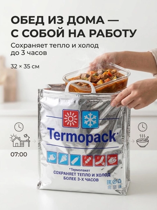 Термо-сумка для продуктов и напитков