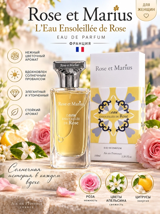 Parfyumlangan suv Rose et Marius Eau de Parfum Aix en Provence Uniseks - 
