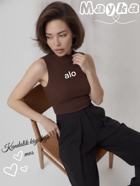 Ayollar top maykasi, bazal,ichki mayka,tasmali, paxta, yengsiz, 42-50 razmer