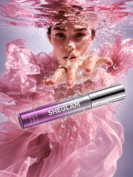 Удлиняющая чёрная тушь для ресниц SHEGLAM