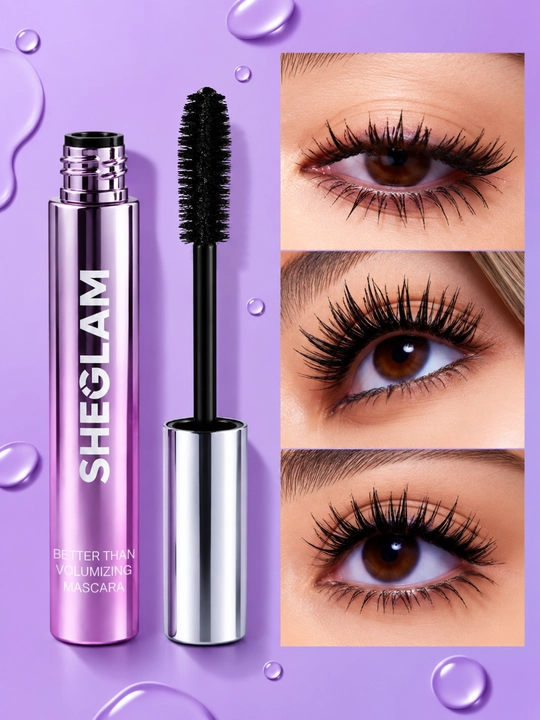 Удлиняющая чёрная тушь для ресниц SHEGLAM