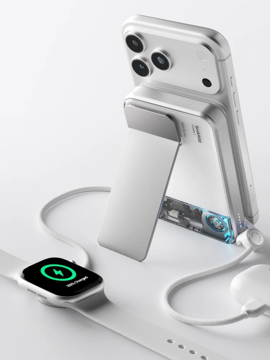 Magnitli powerbank SHARGE ICEMAG 3, 10000 mAh, Qi2 25 W, USB-C 35 W