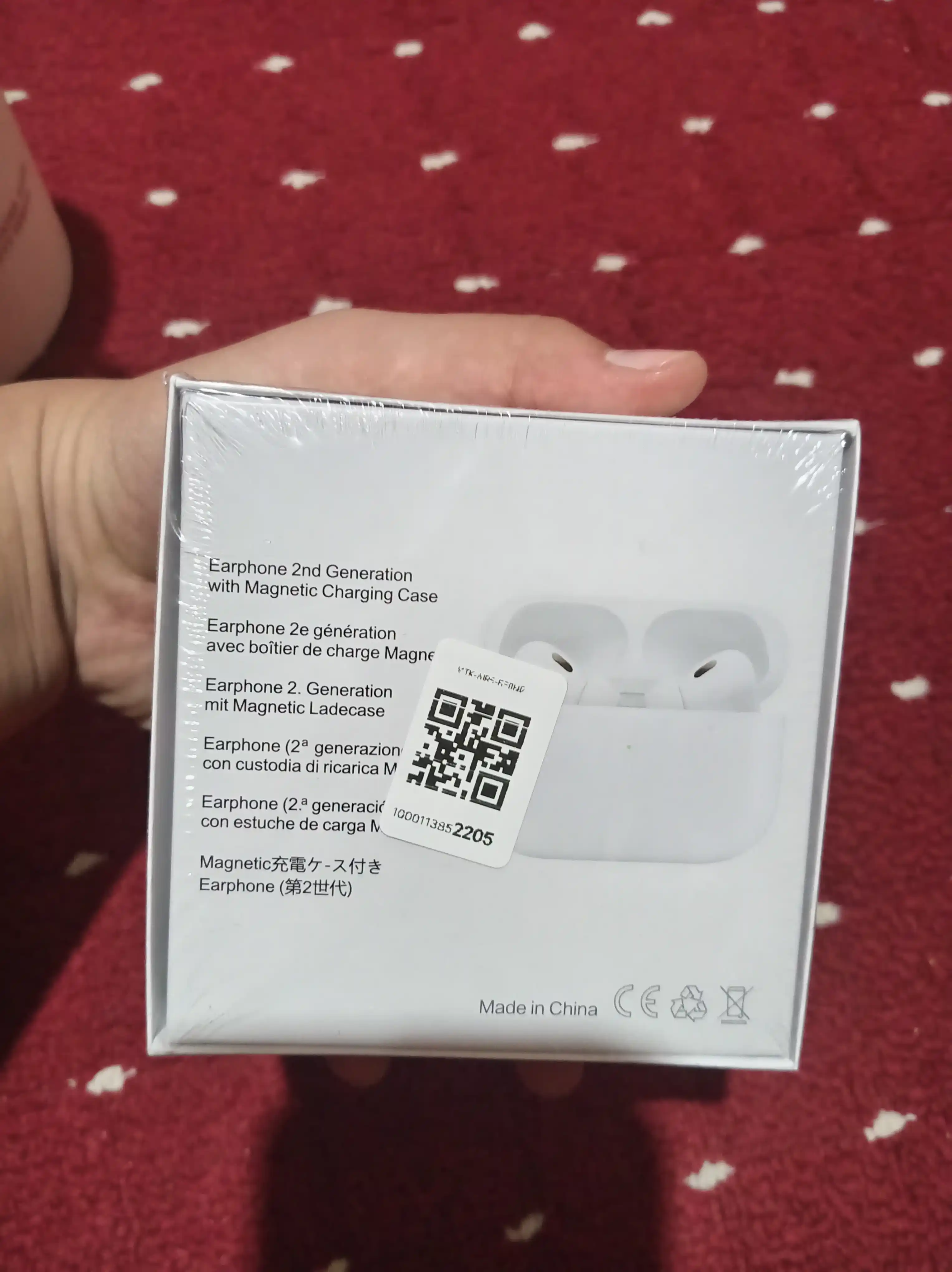 Simsiz quloqchinlar A.Pods Pro 2, A.Pods 3, sensorli boshqaruv, zaryadlash kabeli bilan