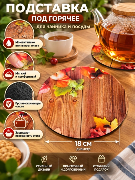 Choynak uchun taglik krujka yoki issiq idish uchun stend issiqqa qarshi - 