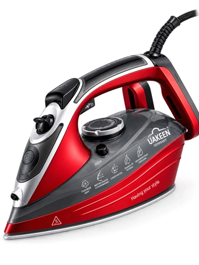 Nano Ceramic keramik taglikli UAKEEN 3000W bug‘ dazmoli