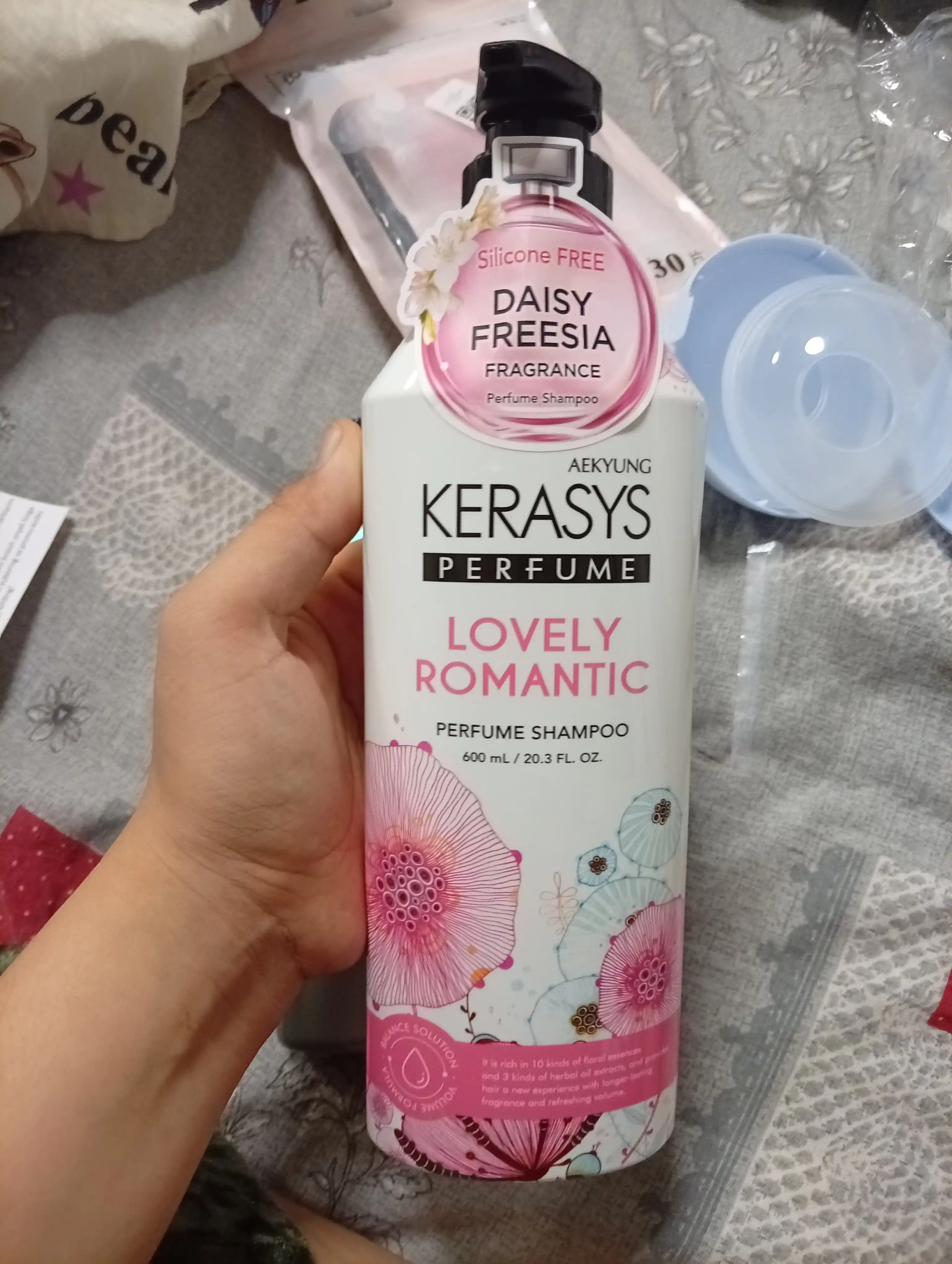 Шампунь для волос - Кератин, для женщин, Kerasys Lovely Romantic, 600 мл