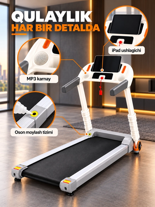 Yugurish yo‘lakchasi CIAPO W-150 SmartRun, elektr, 1–14 km/soat