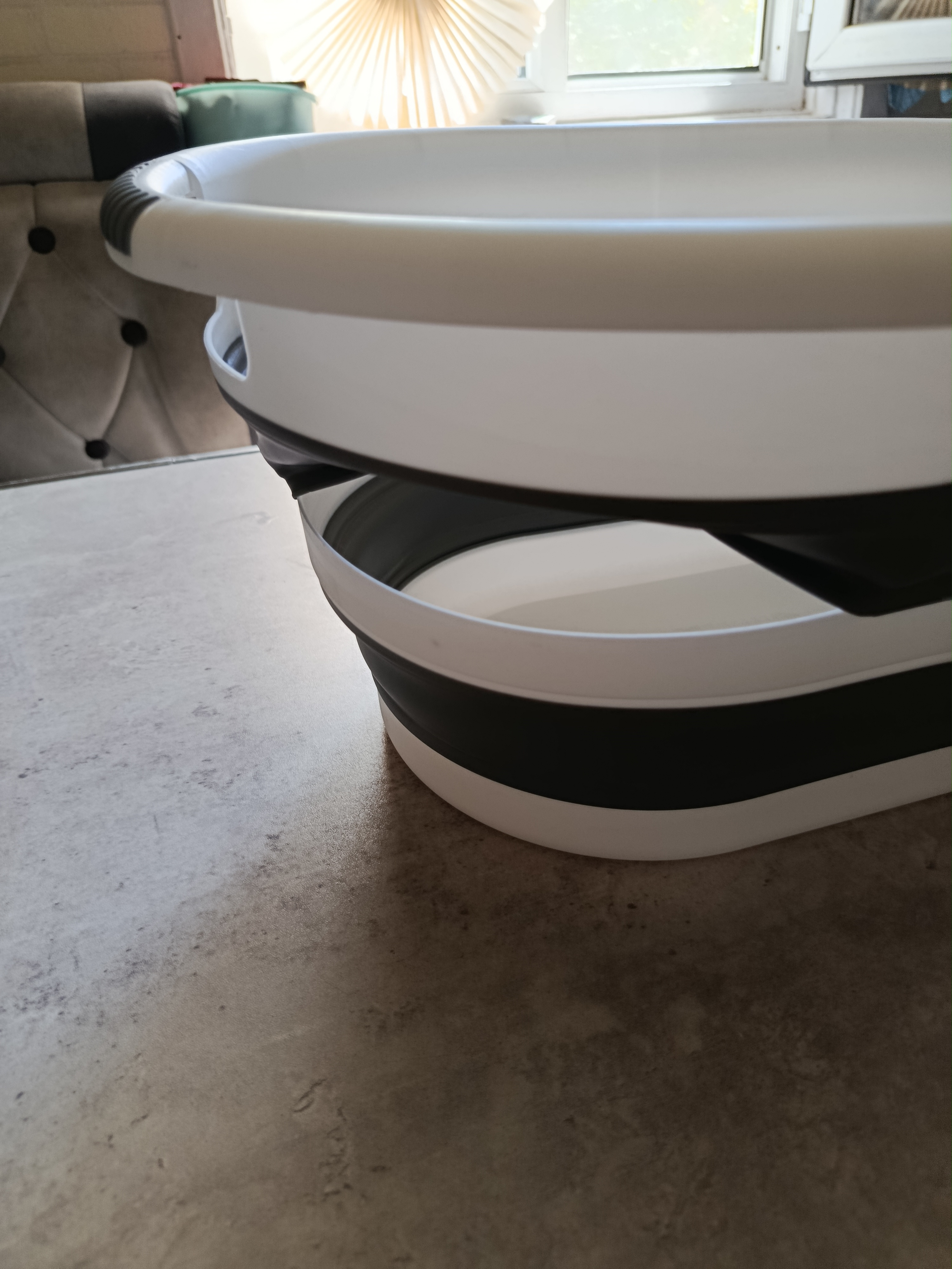 Yig‘iladigan plastik chelak,cho'mich va tog‘ora, silikon, 5 litr, 10 litr va 15 litrli