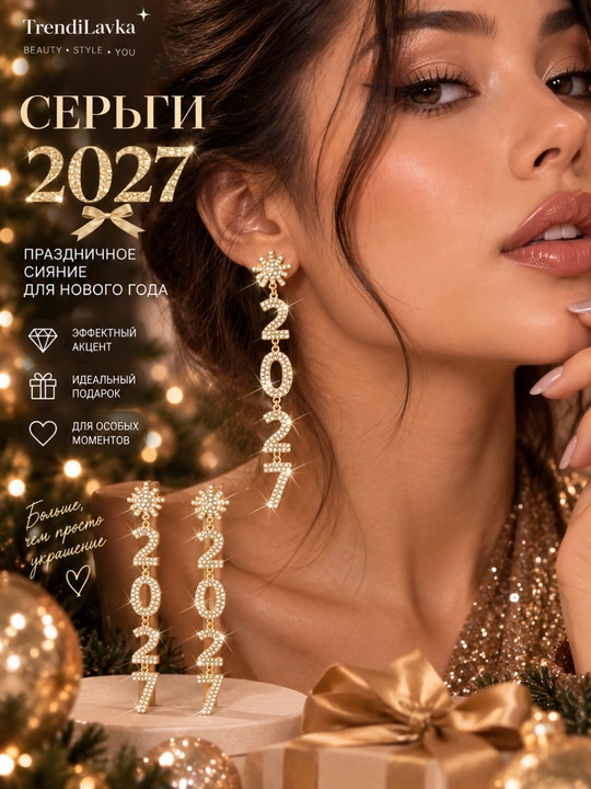 Yangi yil sirg‘alari 2027, qor parchasi, qor odam va Rojdestvo gulchambari