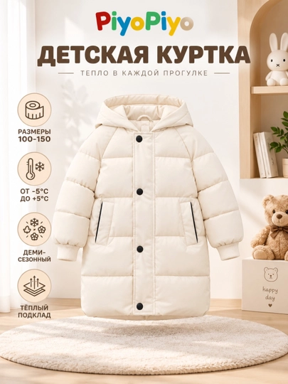 Детская куртка, демисезонная, для девочек и мальчиков - 