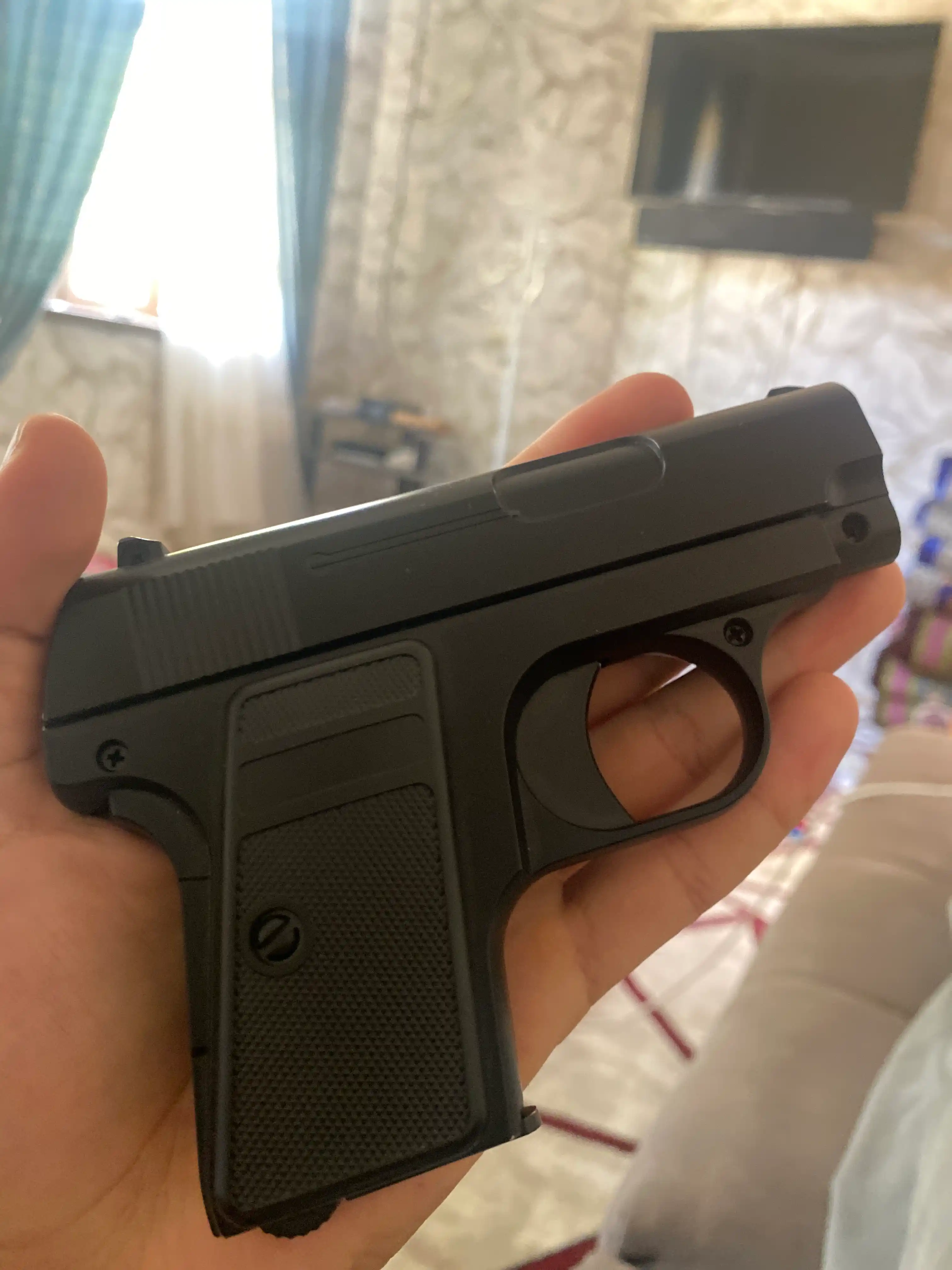 To'pponcha metall korpusli, 6 mm shariklar bilan, o'yinchoq qurol