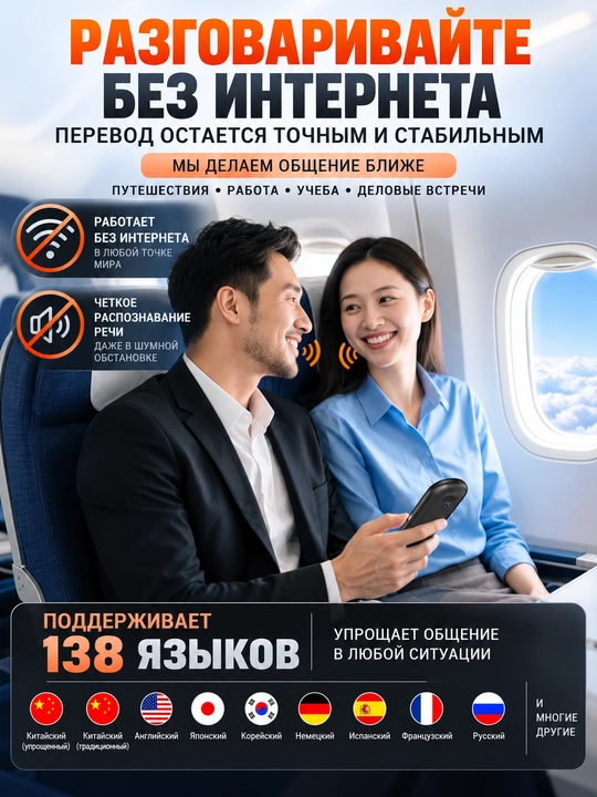 Aqlli tarjimon, ko'p funksiyali, ovozli, cho'ntak tarjimoni, oflayn
