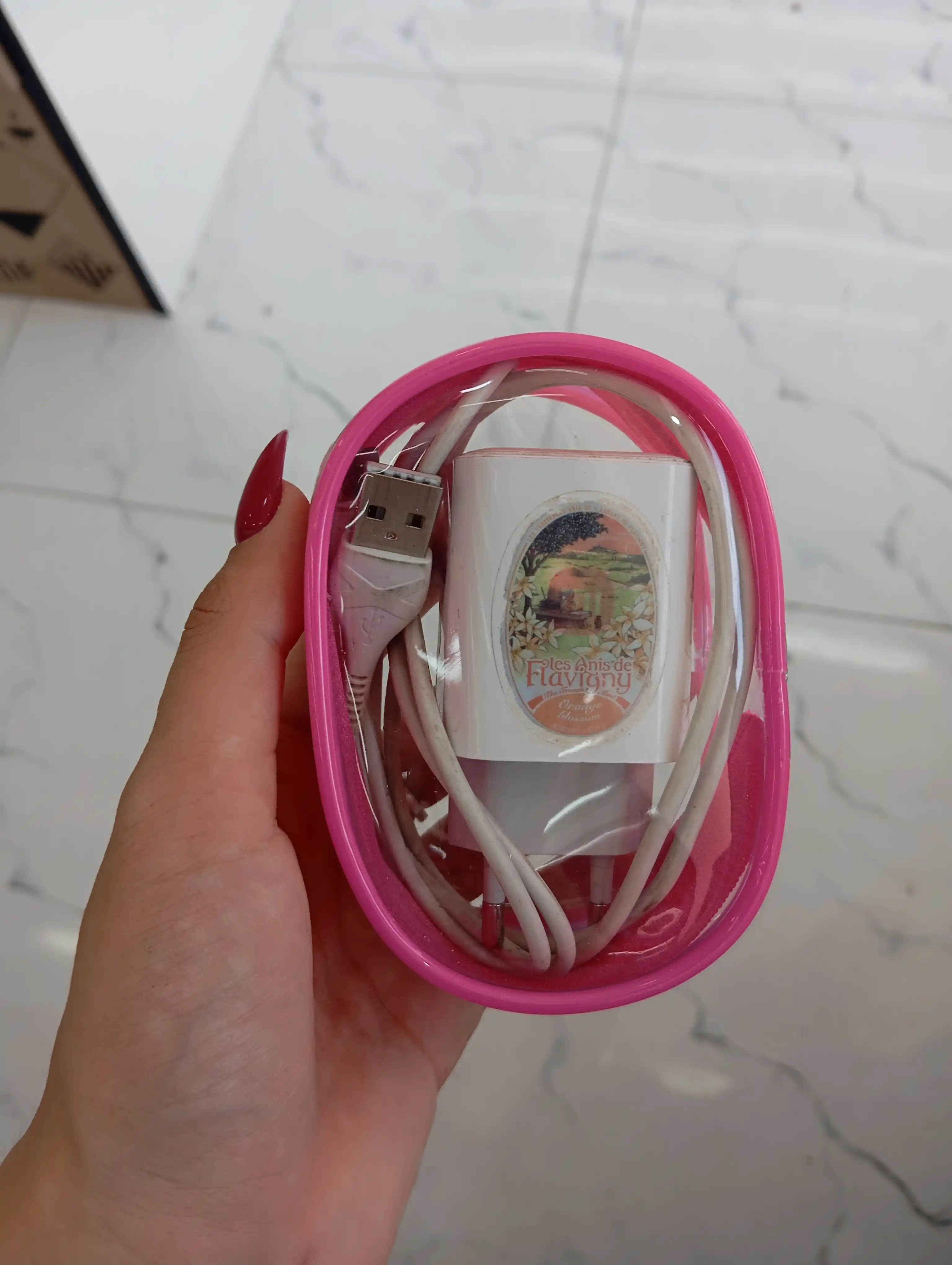 Universal Shaffof saqlash qutisi, zaryad qurilmalari uchun g'ilof, smartfon aksessuarlari