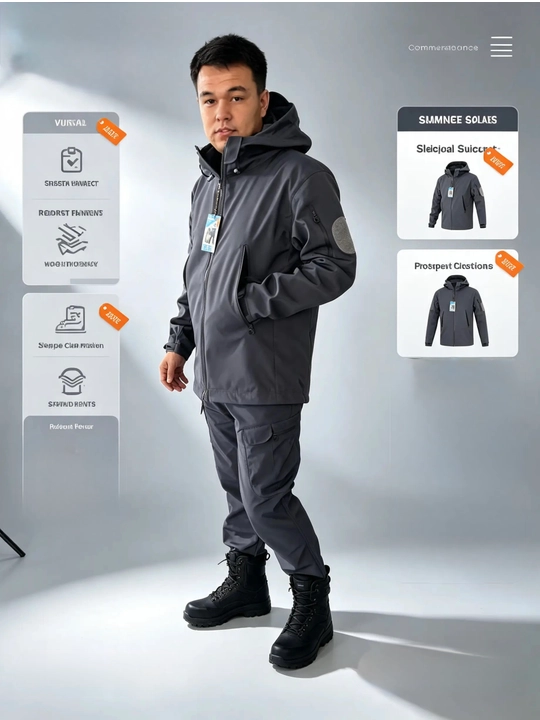 Softshell 5.11 taktik to‘plami - kurtka va shim, qishki, namlikdan himoyalovchi