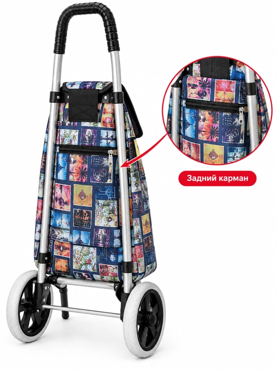 Arava sumka, shopper sumka, g'ildirakli sumka, bozor sumkasi, katta sumka, 30 kg yuk uchun