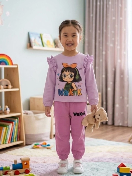 Pijama qizchalar uchun 1-8 yosh 100% paxta - 