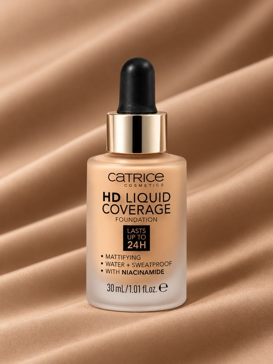Catrice HD Liquid Coverage Foundation — жидкий тональный крем HD