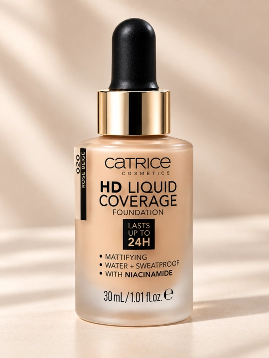 Catrice HD Liquid Coverage Foundation — жидкий тональный крем HD