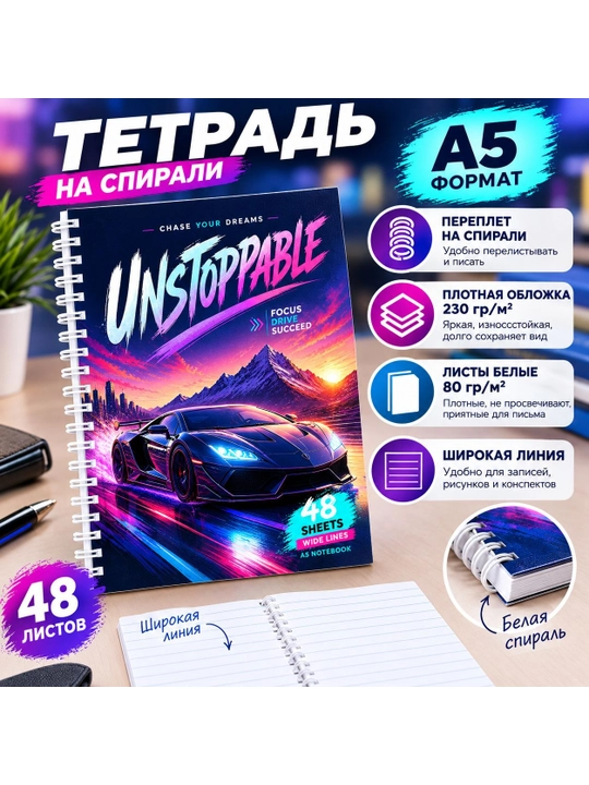 Тетрадь в линейку - 