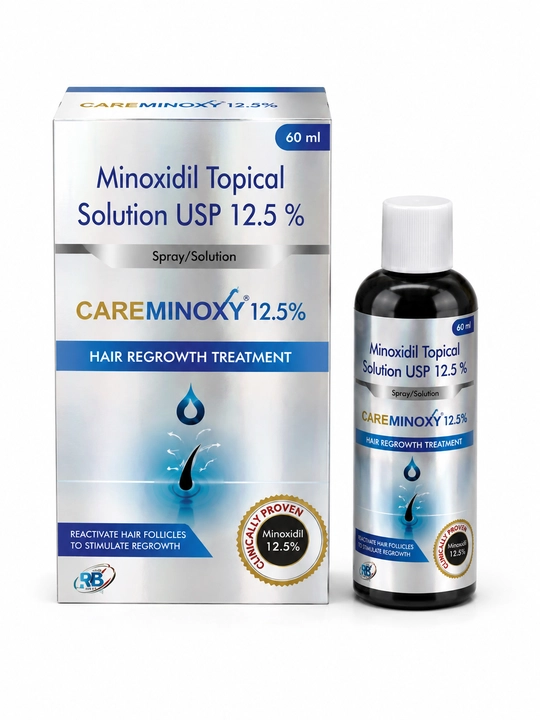 Миноксидил 12.5% Care Minoxy – лосьон-спрей для роста волос и бороды, 60 мл