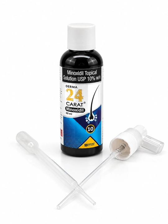 Миноксидил 10% Derma 24 Carat – лосьон для роста волос и бороды 60 мл