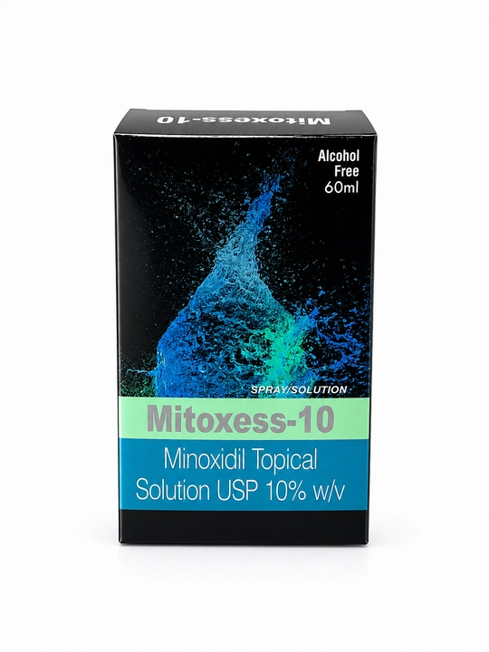 Миноксидил 10% Mitoxess-10 – лосьон для роста волос и бороды, без спирта, 60 мл