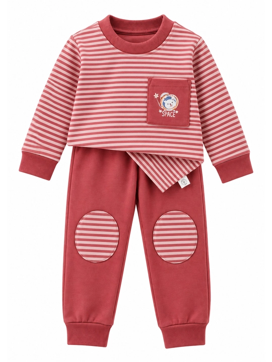 Qizlar va o‘g‘il bolalar uchun pijama, 6 oylikdan 2 yoshgacha, o‘lchamlari 70–80–90