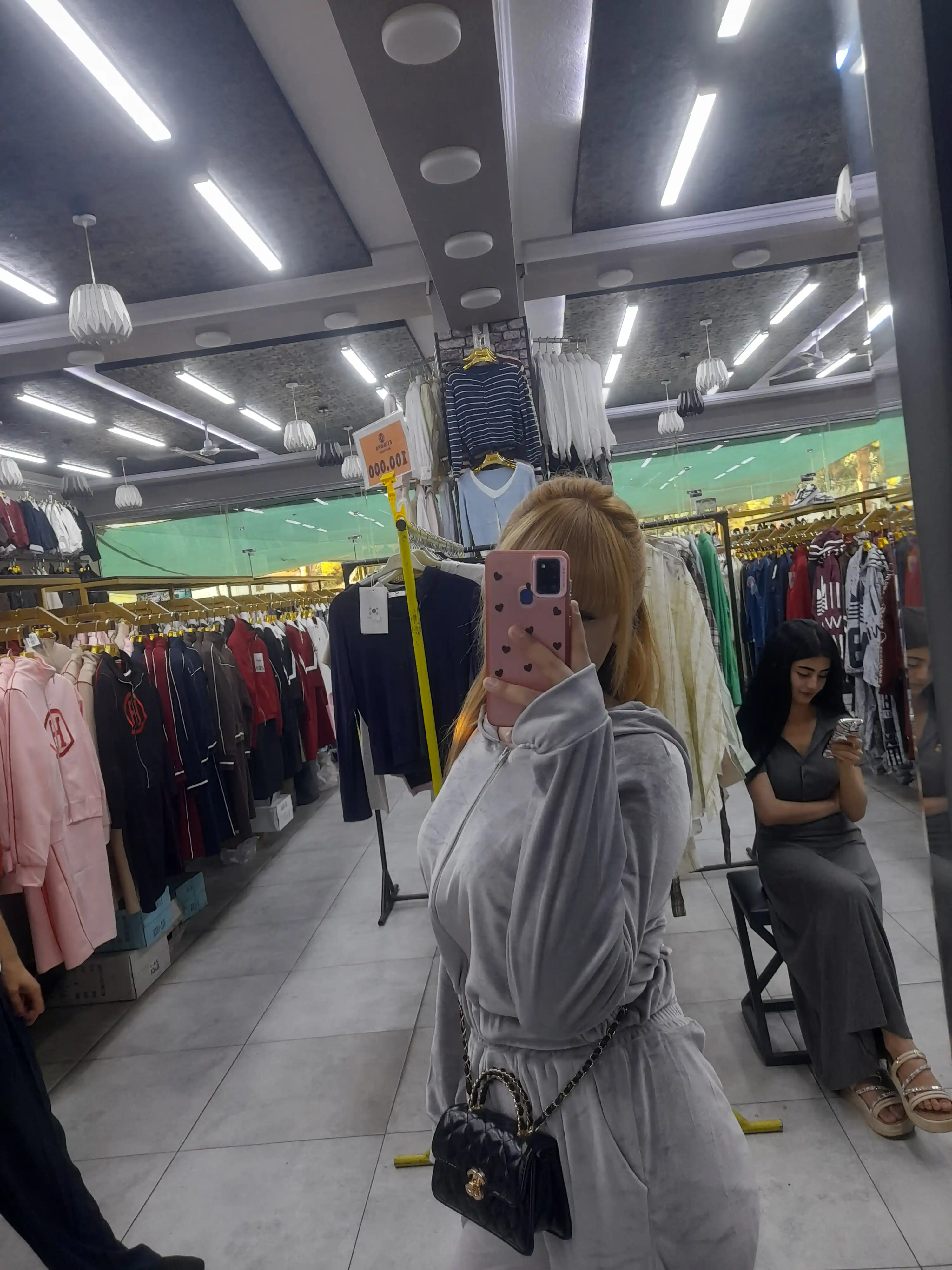 Ayollar sport kostyumi, dvoyka, velur, kapyushonli, xudi + shim, kulrang, issiq