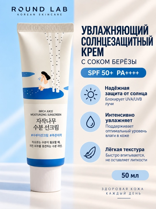 Birch Juice Moisturizing Sunscreen — увлажняющий солнцезащитный крем