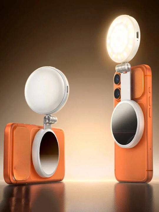 HOCO K161 telefon uchun magnit LED chiroq, selfi, foto va 3-in-1 oyna