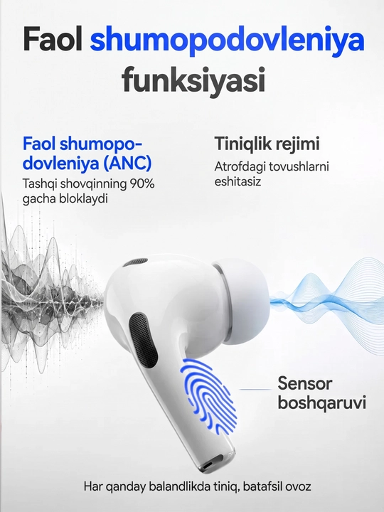Simsiz quloqchinlar, bluetooth, pods pro 2