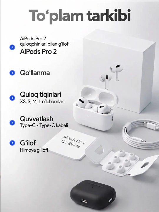 Simsiz quloqchinlar, bluetooth, pods pro 2