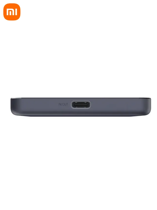 Xiaomi Super Slim Magnetic Power Bank 5000 tashqi akkumulyatori. 15W simsiz zaryadlash