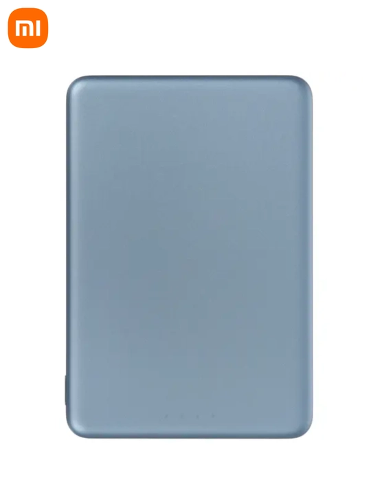 Xiaomi Super Slim Magnetic Power Bank 5000 tashqi akkumulyatori. 15W simsiz zaryadlash