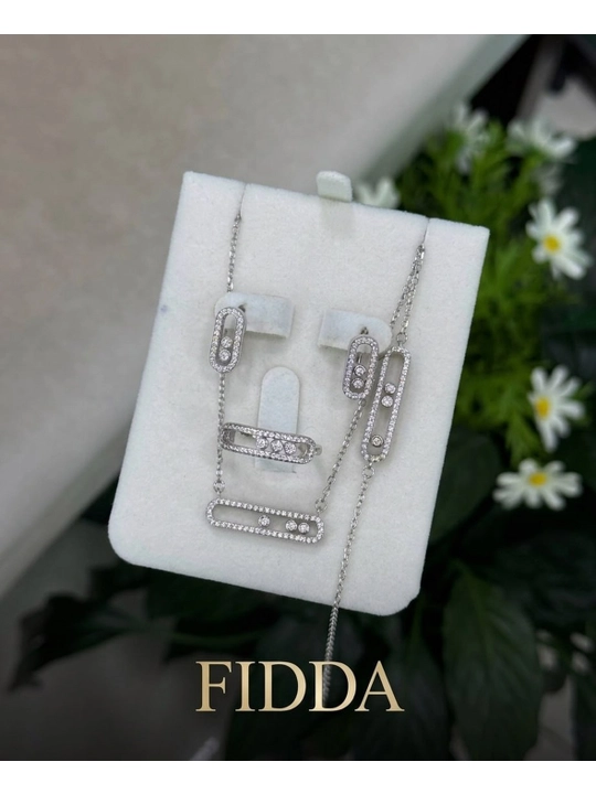Комплект FIDDA из стерлингового серебра 925-й пробы - 