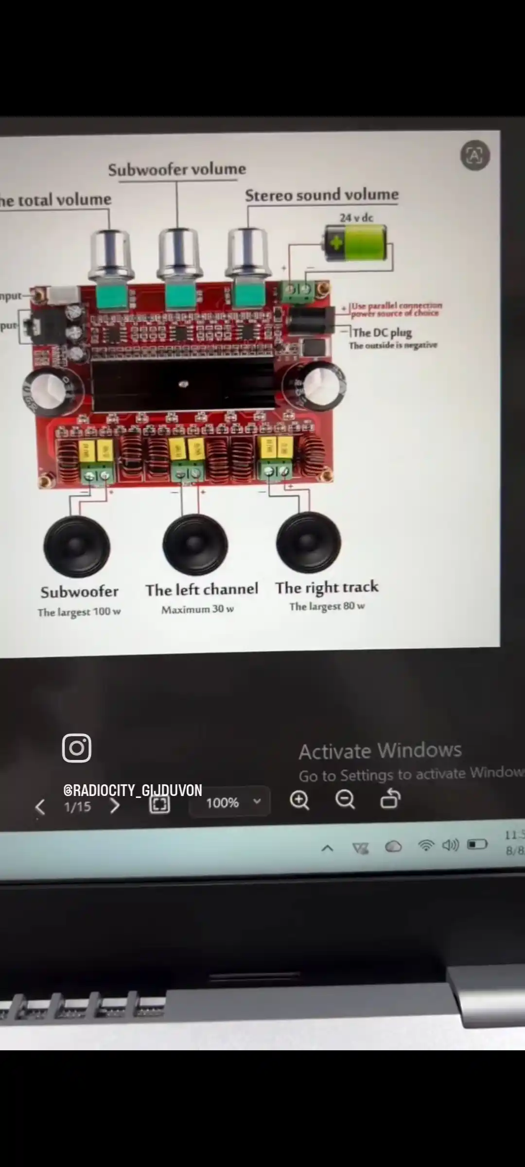 CS3835EO Аудиосистема 2.1: 2 × 60W стерео + 60W сабвуфер усилитель с выходом на сабвуфер