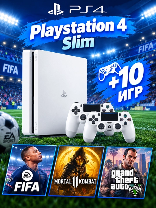 Sony Playstation 4 Slim c играми