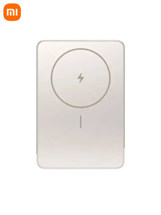 Xiaomi Super Slim Magnetic Power Bank 5000 tashqi akkumulyatori. 15W simsiz zaryadlash