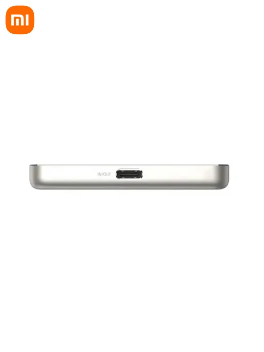 Xiaomi Super Slim Magnetic Power Bank 5000 tashqi akkumulyatori. 15W simsiz zaryadlash