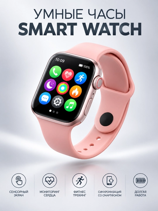 Женские умные часы Smart Watch MK75 с комплектом украшений и с 3 ремешками - 