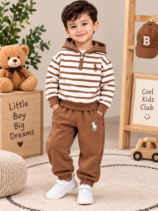 Bolalar uchun 2 qismli sport kostyumi, xudi va shim, 1–5 yosh