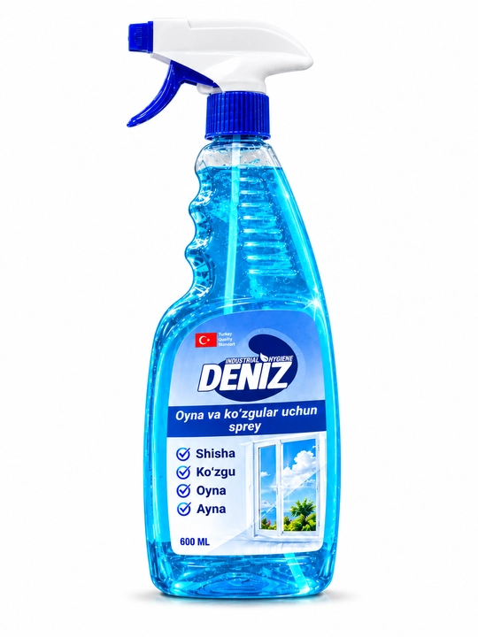 Oyna va ko‘zgular uchun sprey Deniz Industrial Hygiene tozalash vositasi