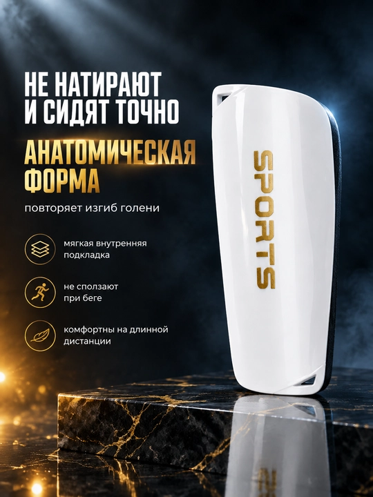 Щитки футбольные SPORTS, 5 мм, накладки защитные на голень, для взрослых и детей