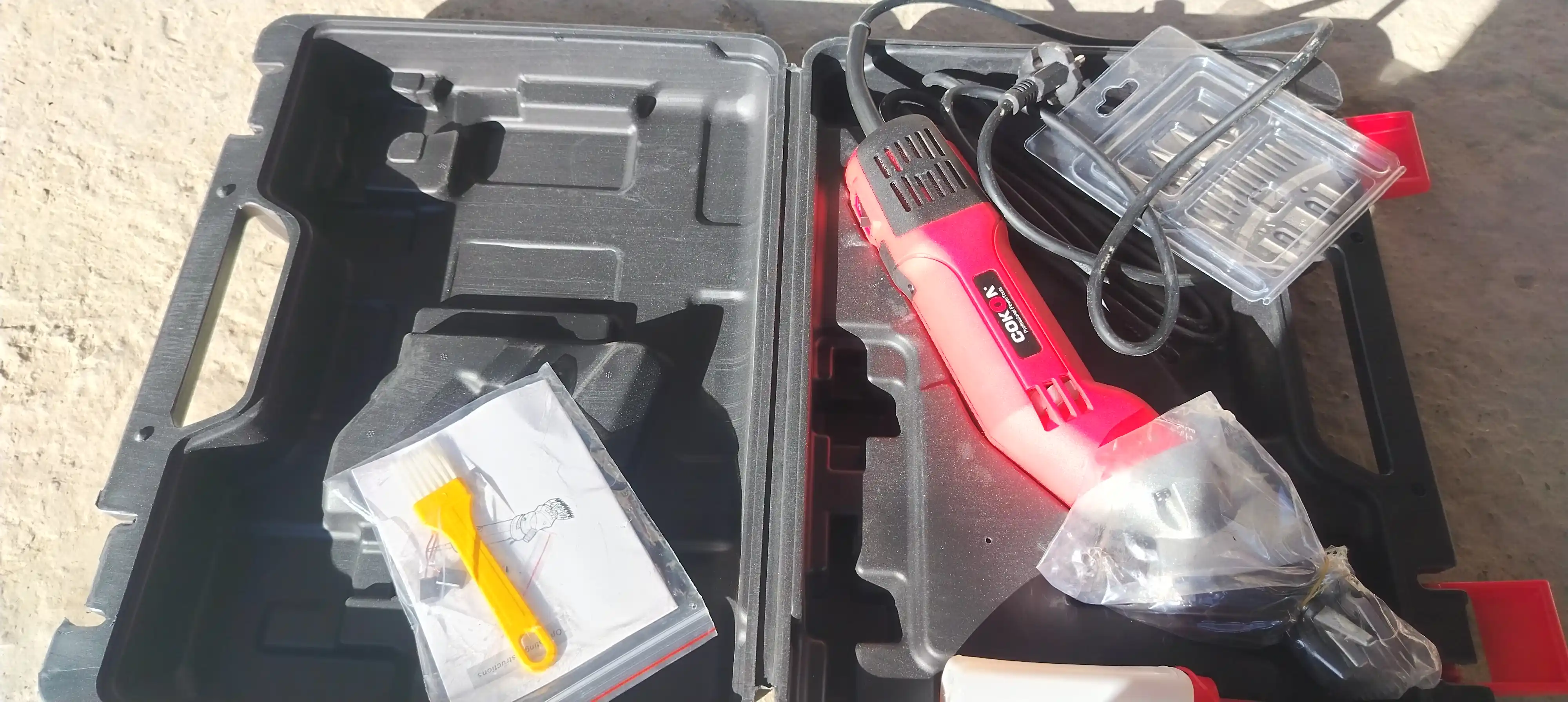 Professional elektr qo‘y junini qirqish mashinkasi, to‘liq komplekt
