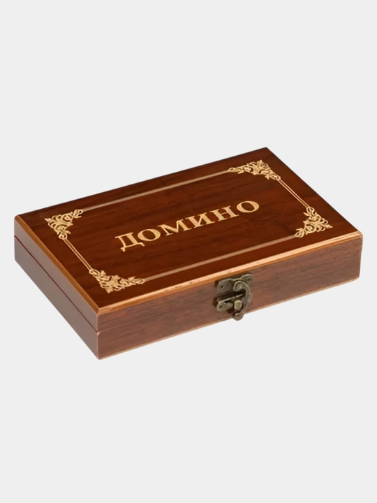 Domino stol o'yini, Klassik o'yin, Yog'och quti ichida