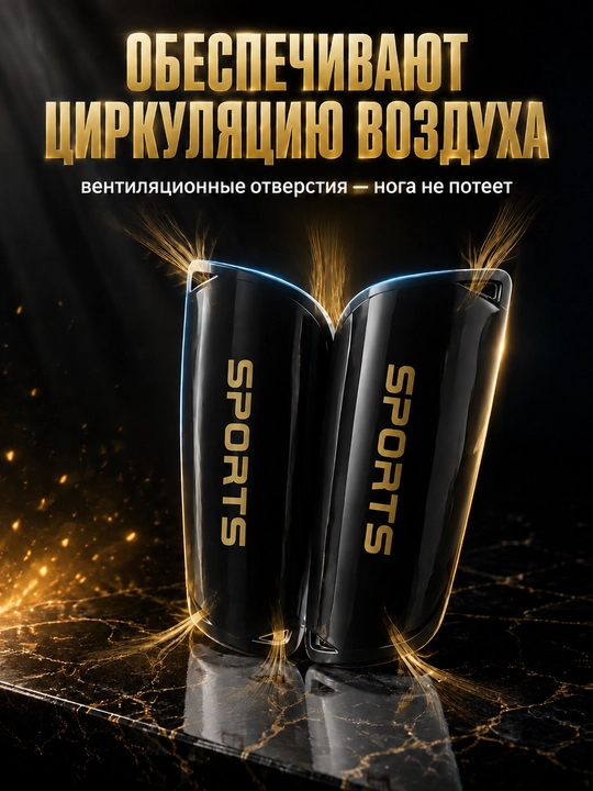 Щитки футбольные SPORTS, 5 мм, накладки защитные на голень, для взрослых и детей
