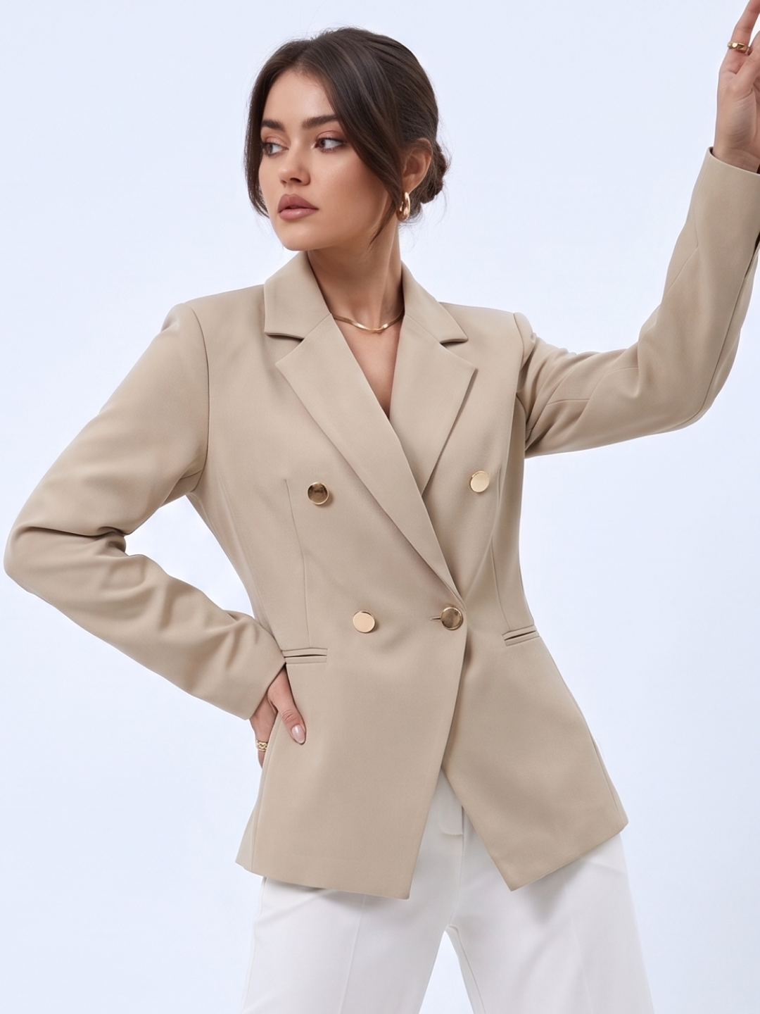 Ayollar pidjagi, klassik fason, ofis va kundalik kiyim uchun, S–3XL — ELLY FASHION