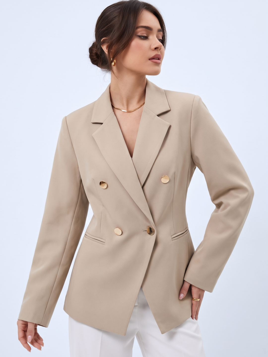 Ayollar pidjagi, klassik fason, ofis va kundalik kiyim uchun, S–3XL — ELLY FASHION